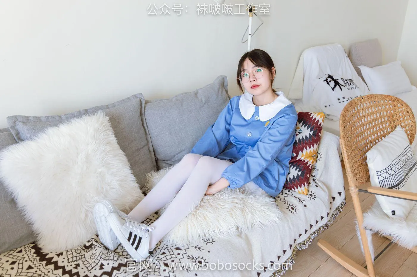 [BoBoSocks袜啵啵]NO.093 小甜豆-贝壳头、厚白丝 [132P]插图4